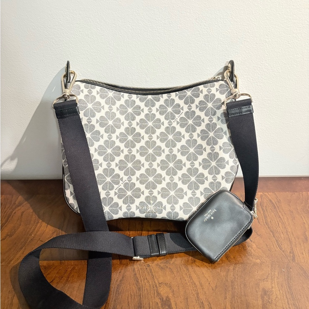 Kate Spade Black and Gray Crossbody Bag